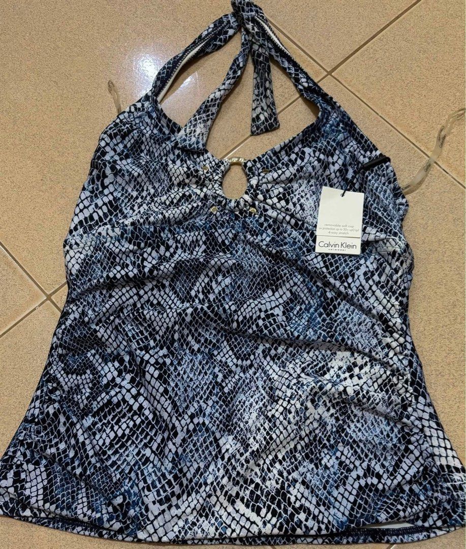 Calvin Klein halter-neck tankini top (Category: Bikinis & Swimsuits) located in Nagcarlan. Submitted by czyrah (Listing ID 1444262664, Image 2). Description: Large on tag.