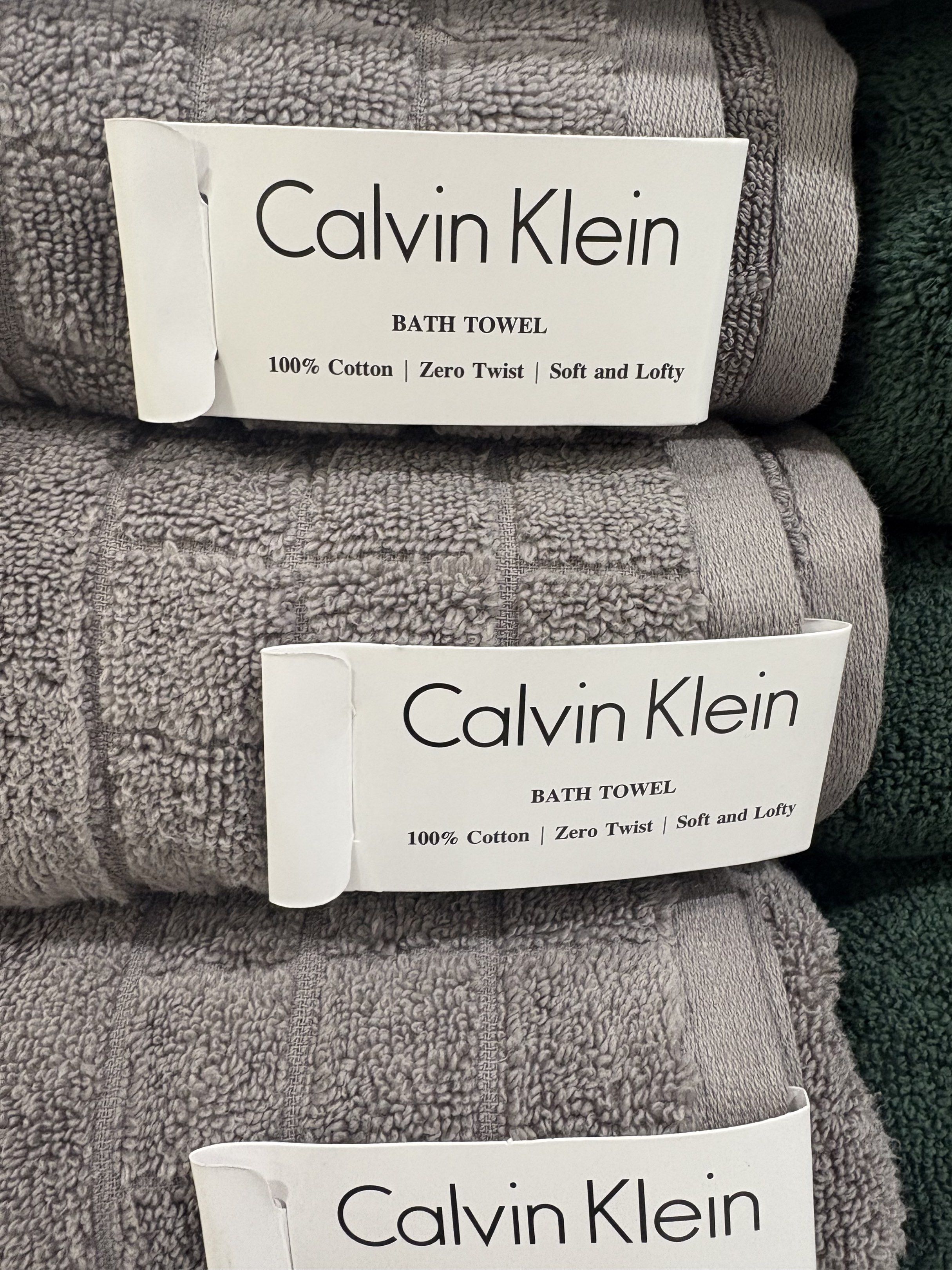Calvin klein original bath towel (Category: Bedding & Towels) located in Quezon City. Submitted by jptrc (Listing ID 1444212557, Image 2). Description: CALVIN KLEIN ZERO TWIST BATH TOWEL Available colors in KHAKI, WHITE, ₱1000 ✅ GREY, PINK, GREEN, BLUE₱1200✅ ON HAND 30"x54" size✅ Orig price ₱1999 now ₱1000✅ Perfect for gifting✅ 💯 Authentic Ck bath towel.
