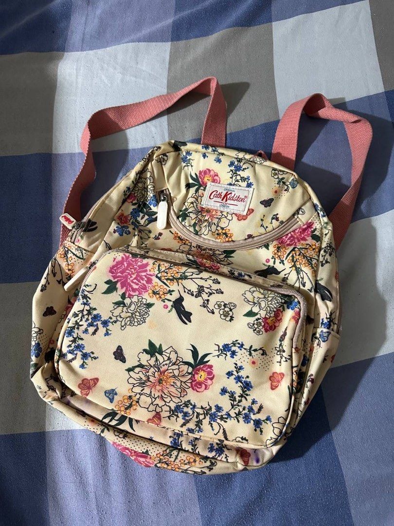 Cath Kidston Floral Print Mini Backpack with Pink Straps (Category: Backpacks) located in Paranaque City. Submitted by byclaires.co (Listing ID 1444147548, Image 1). Description: .