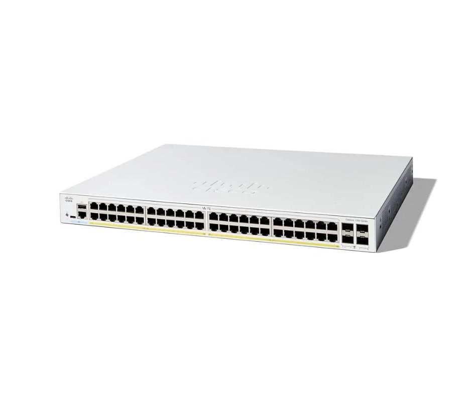 Cisco Catalyst C1300-48P-4G Managed Switch (Category: Networking) located in Caloocan City. Submitted by wildowl.a9e81b (Listing ID 1444186381, Image 1). Description: Cisco Catalyst C1300-48P-4G Managed Switch Price: ₱145,300.00 (VAT Inclusive) Availability: On Stock Warranty: Limited Lifetime Warranty General Specifications: 48 × Gigabit Ethernet PoE Ports 4 × 1G SFP Uplink Ports Layer 2 Managed Switch Advanced Security & Network Management Feat