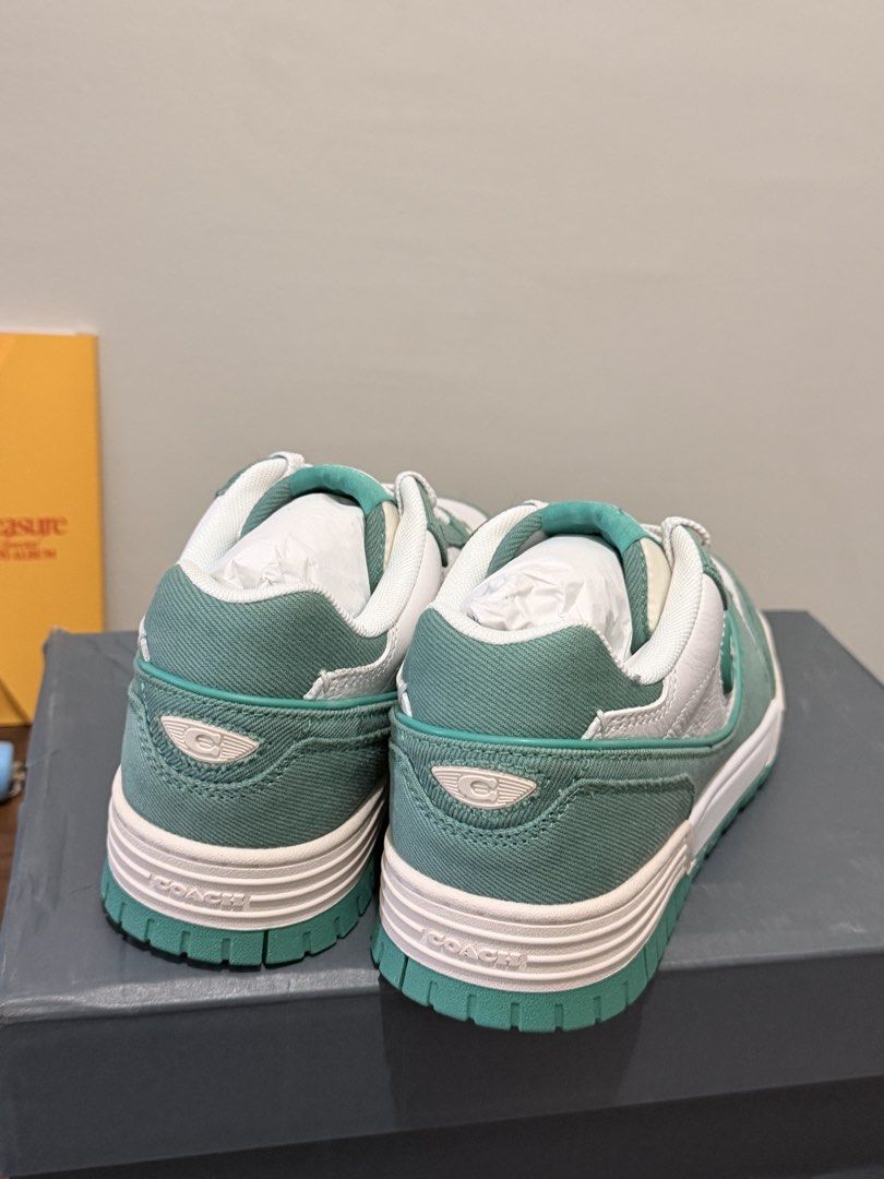 Coach SOHO Sneakers Tiffany blue White (Category: Sneakers) located in Pasay City. Submitted by bruno1004 (Listing ID 1444140063, Image 2). Description: - Authentic Coach soho sneakers - Bought from USA - Original price: 13,000 PHP.