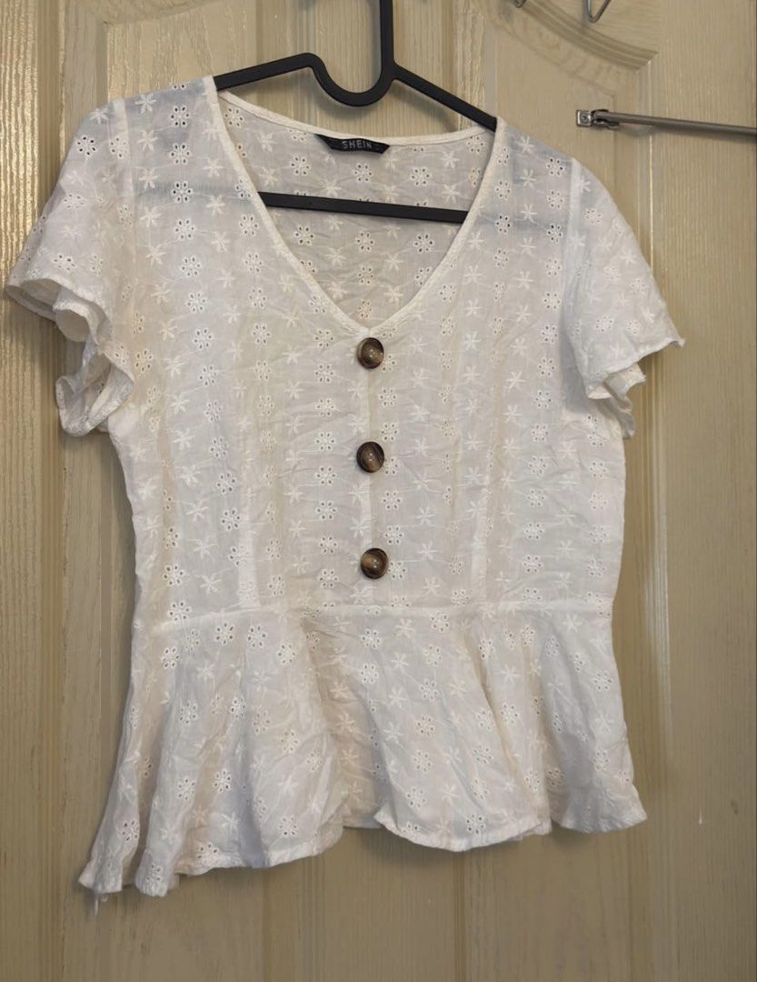 Eyelet tops (2pcs) (Category: Blouses) located in Quezon City. Submitted by clazzystudio (Listing ID 1439659831, Image 3). Description: Sold as set.