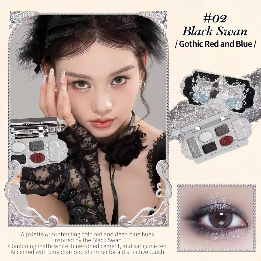Flower Knows Swan Ballet Eyeshadow Palette (Category: Makeup) located in Quezon City. Submitted by beaxcoreene. (Listing ID 1444178793, Image 3). Description: Shade : #02 Black Swan MOD: Lalamove / JNT / Pickup MOP: Gcash / pwede COD if Lalamove Location: Quezon City, North Caloocan - 100% authentic flower knows - brand new and sealed - never been used/swatched - price is fixed! - pm me for more details and pics.