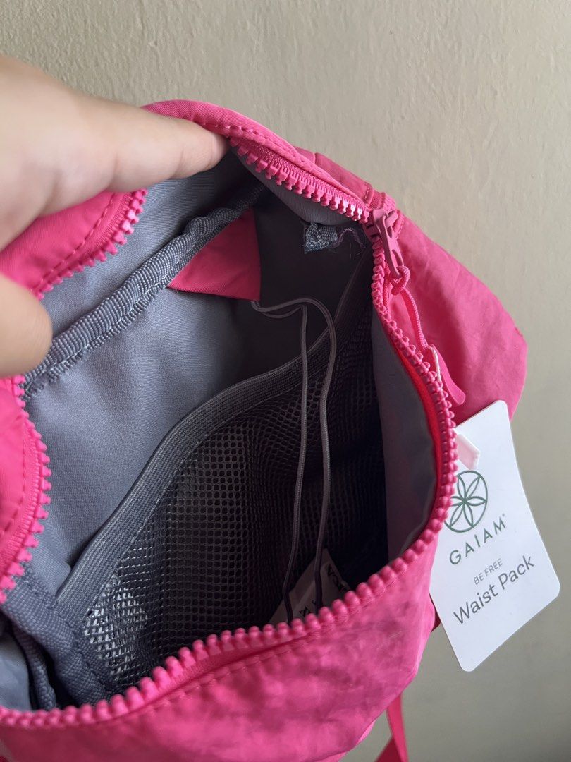 GAIAM Pink Crossbody Waist Pack - Adjustable Strap (Category: Cross-body Bags) located in Quezon City. Submitted by allstopshop (Listing ID 1444186610, Image 3). Description: - Brand new, still with tag.