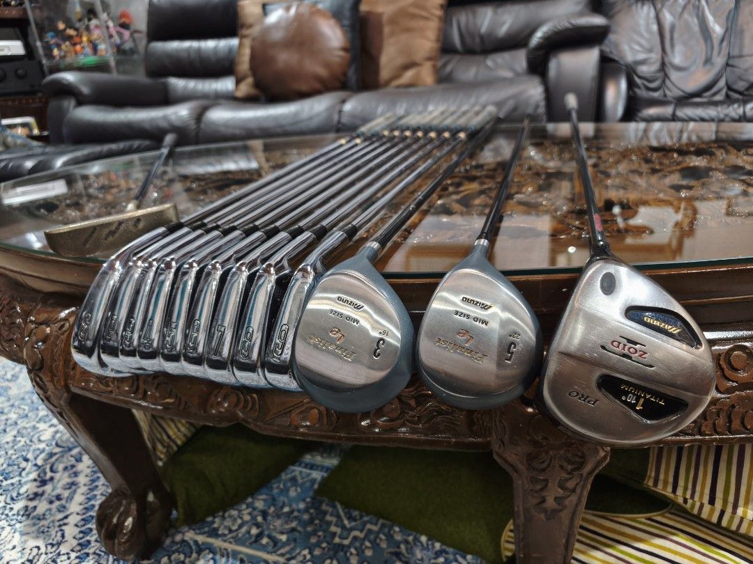 Golf Mizuno (Category: Other Sports Equipment and Supplies) located in Paranaque City. Submitted by manilagolfmarket (Listing ID 1444251365, Image 1). Description: For Sale Mizuno Set °Mizuko Pro steel shaft irons °Mizuno woods °Mizuno driver bag included for only 5.7k pick up Bf Paranaque free shipping within MM..