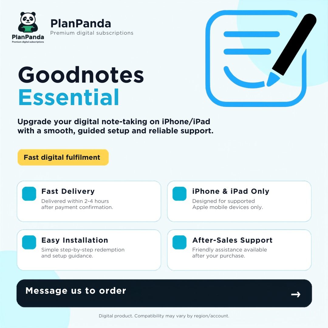 Goodnotes Essential for iPhone & iPad | Digital Setup Guide484006517455595520