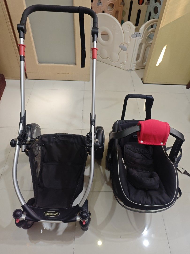 Infant Car Seat & Stroller Travel System (Category: Strollers) located in Manila. Submitted by vnsski (Listing ID 1444295077, Image 1). Description: 🔥 Stroller / Baby Stroller (Imported from Australia 🇦🇺) 🔥 ✔️ Original Britax Steelcraft Cruiser – hindi cheap quality ✔️ Halos hindi nagamit – naka stock lang (walang sasakyan) ✔️ Malinis at maayos gamitin ✔️ Smooth pa ang gulong, ready gamitin agad ⚠️ May minimal rust sa normal areas (dahil naka