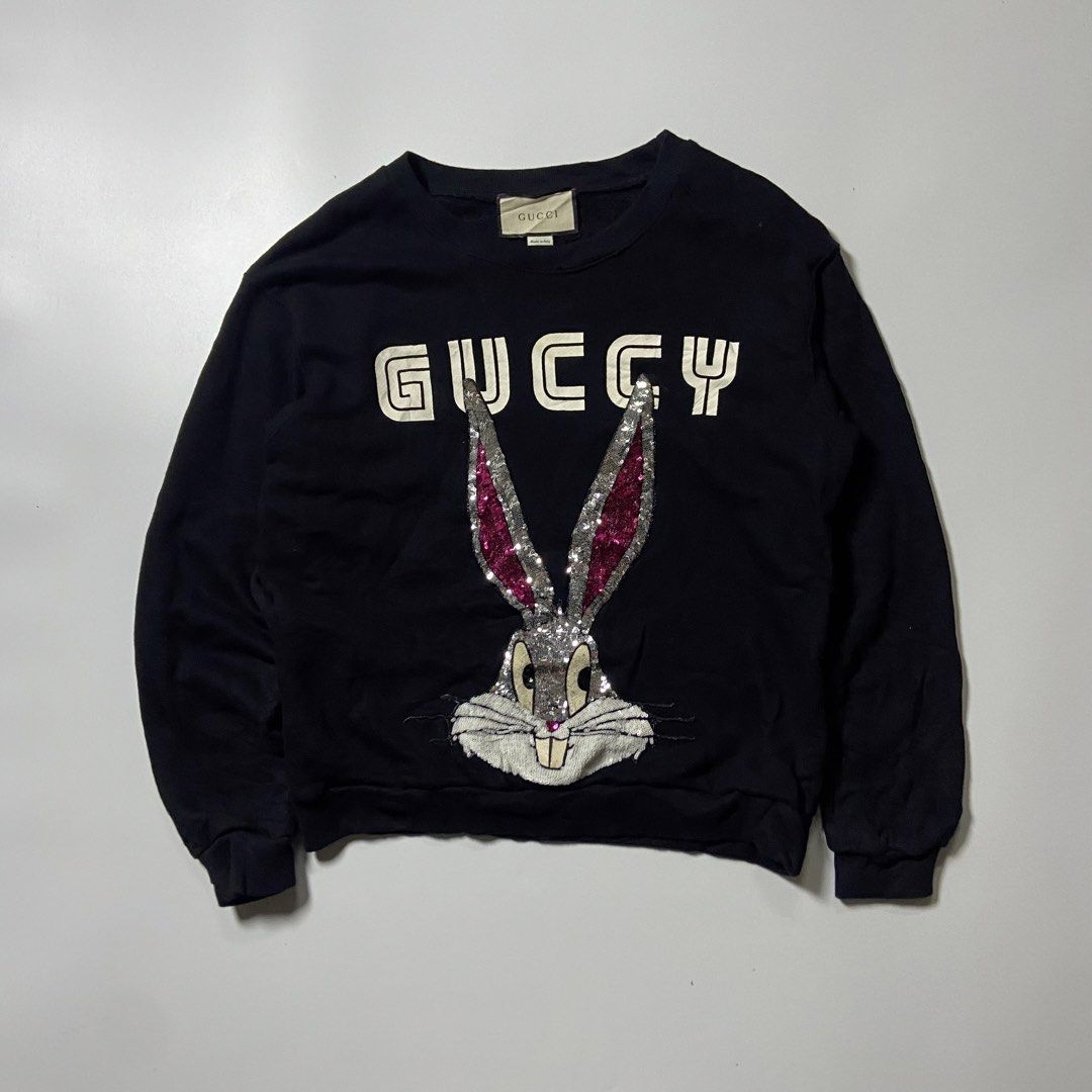 Gucci ‘Bugs Bunny’ (Category: Luxury Apparel) located in Cabatuan. Submitted by moneydimes (Listing ID 1444293122, Image 1). Description: Size med to semi large No flaws 10/10 Color rate .