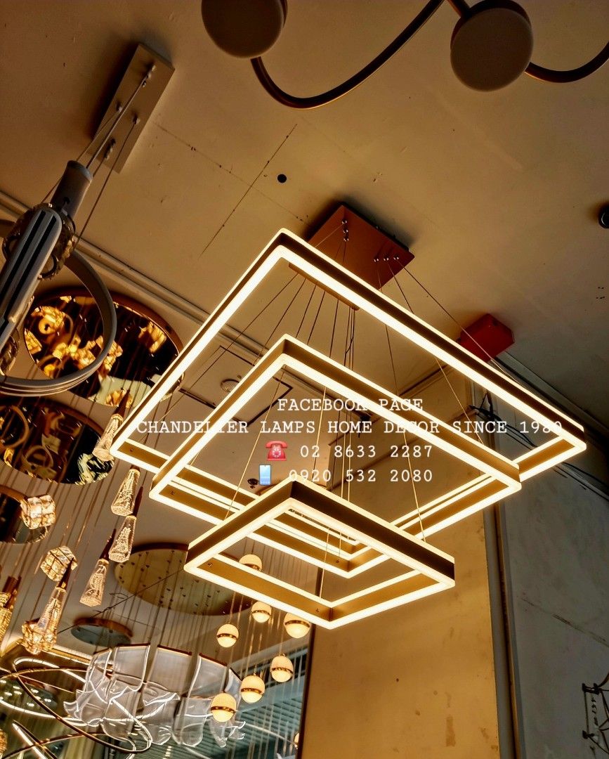 Hanging modern lamps Chandelier (Category: Lighting) located in Manila. Submitted by aranyailawan (Listing ID 1444141345, Image 2). Description: 🪬🧿 COLLECTING ORDERS🧿🪬 SAME DAY DELIVERY SHIPPING We're now open to serve you DESIGN ORDER NAME ADDRESS LANDMARK CELLPHONE NUMBERC.O.D Metro Manila only W/ delivery fee PAYMENT FIRST Province Area W/ Shipping fee FACEBOOK PAGE Chandelier Lamps Home Decor Since 1980 ☎️ 02 8633 2287 📱0920 532 2080#Mod