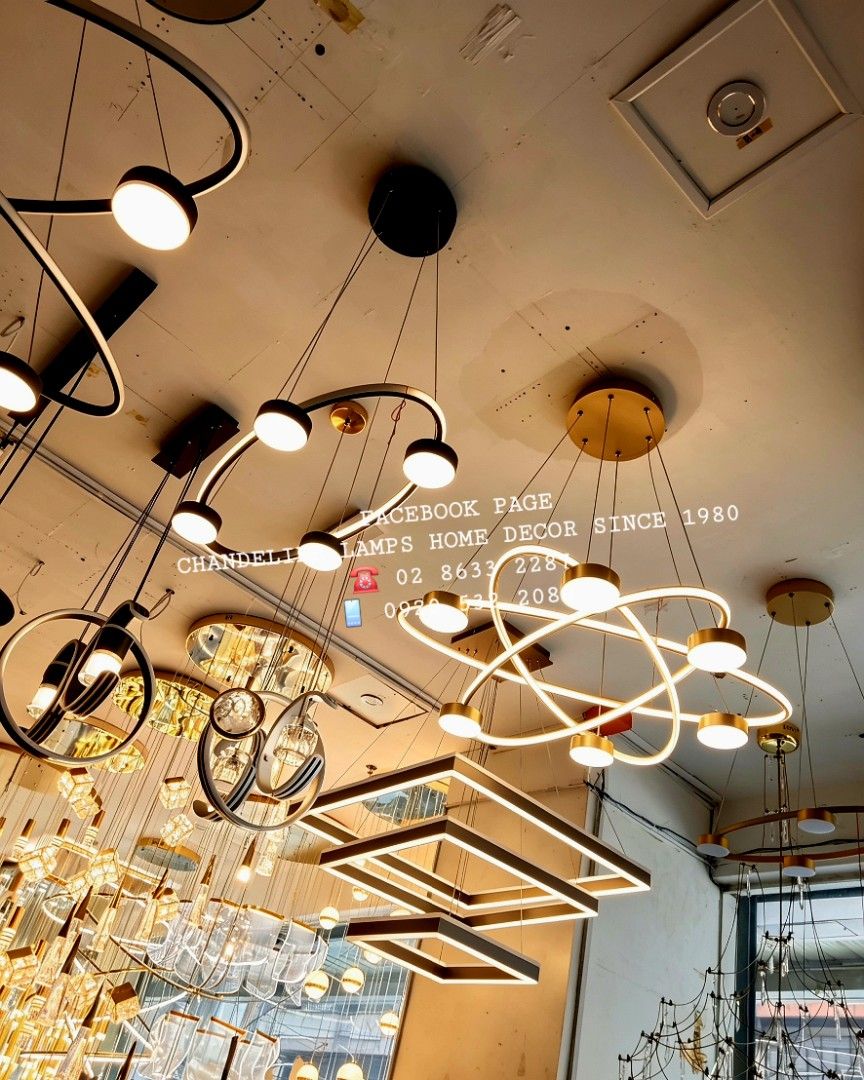 Hanging modern lighting fixtures (Category: Lighting) located in Antipolo. Submitted by homelightingtrading (Listing ID 1444127121, Image 1). Description: Cash on Delivery metro manila only 🏙️📍 Province area Payment First 💰💳 Dm for same-day delivery 🛵💨 Brand-new warranty guaranteed limited stocks only.
