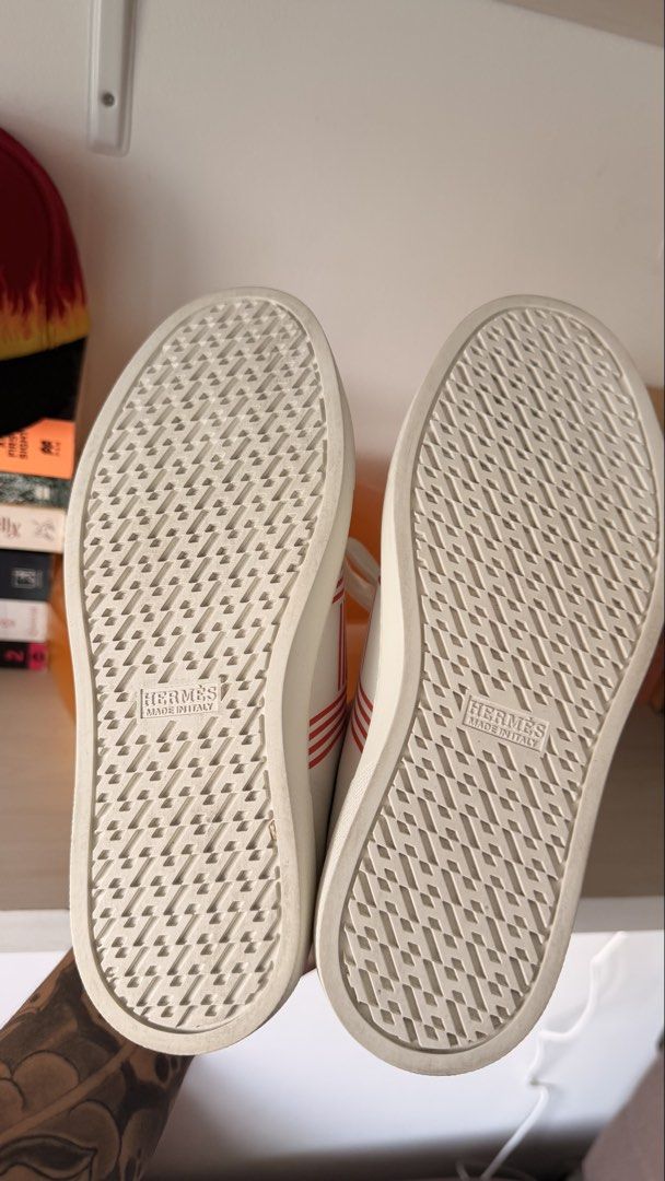 Hermes avantage orange womens 6 (Category: Sneakers) located in Makati City. Submitted by patrickkkk22 (Listing ID 1444150798, Image 2). Description: Womens 6 No box No issue like new Bought in hermes greenbelt Bought for 80k selling for 20k.
