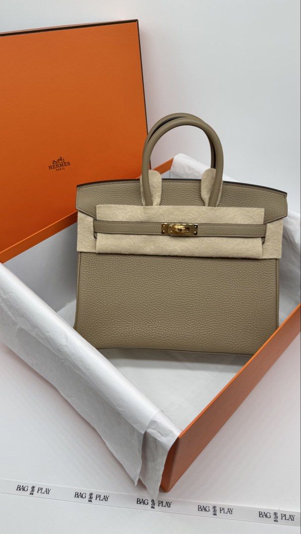 Hermes Birkin 25 Beige Marfa (Category: Luxury Bags & Wallets) located in Pasig City. Submitted by bagplaymnl (Listing ID 1444157727, Image 3). Description: Hermes Birkin 25 Beige Marfa GHW ~ Togo, Stamp W Brand New. Full Set with store receipt MOP: BDO/Cash Meet up: BGC Thank you!.