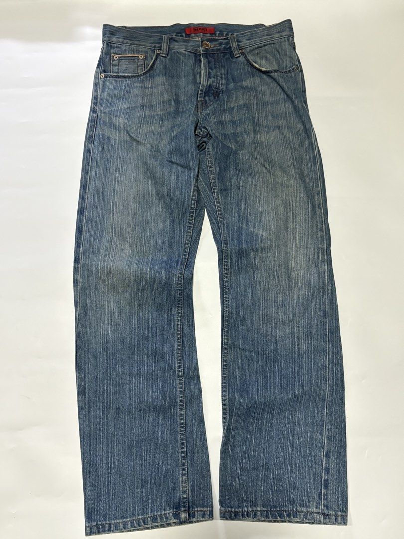 Hugo Boss Denim Pants (Category: Jeans) located in Bulacan. Submitted by thriftzey (Listing ID 1444165506, Image 2). Description: Hugo Boss Denim Pants Waistline: 32 Length: 40 Thigh: 12 Leg op: 9.