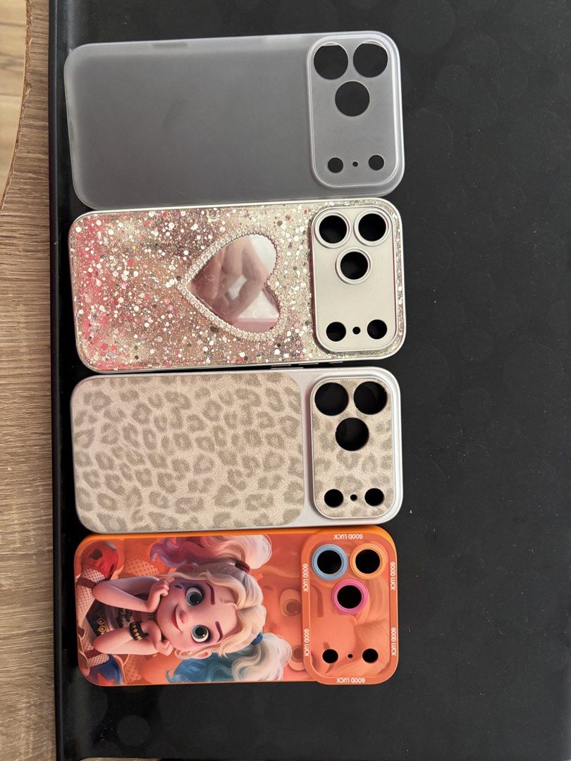 Iphone 17 pro max case 9pcs (Category: Other Gadgets) located in Rizal. Submitted by cottoncandyspot (Listing ID 1444121600, Image 1). Description: Take all or 100 each.
