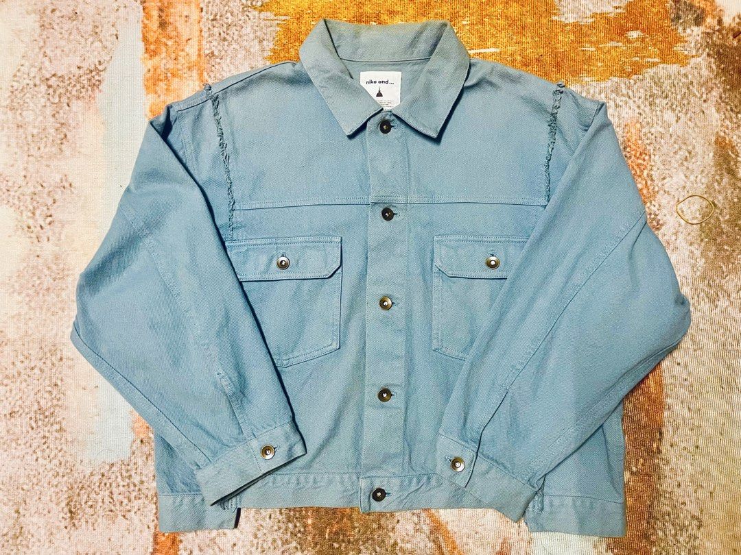 Jacket / Outerwear (Category: Coats, Jackets and Outerwear) located in Kuala Kangsar. Submitted by joxander (Listing ID 1444276313, Image 1). Description: Japanese Brand ( Niko and…) Size L (Pit 22-23/26) - cutting crop Condition 9/10 ( Carik ii di baju memang design asal ) Badan M-L boleh pakai, cutting crop unik, kain jacket macam denim, keras tapi tak nipis or tebal sangat, ride best, Pos +Rm10 Harga boleh nego asalkan bukan lowball ! Item dij