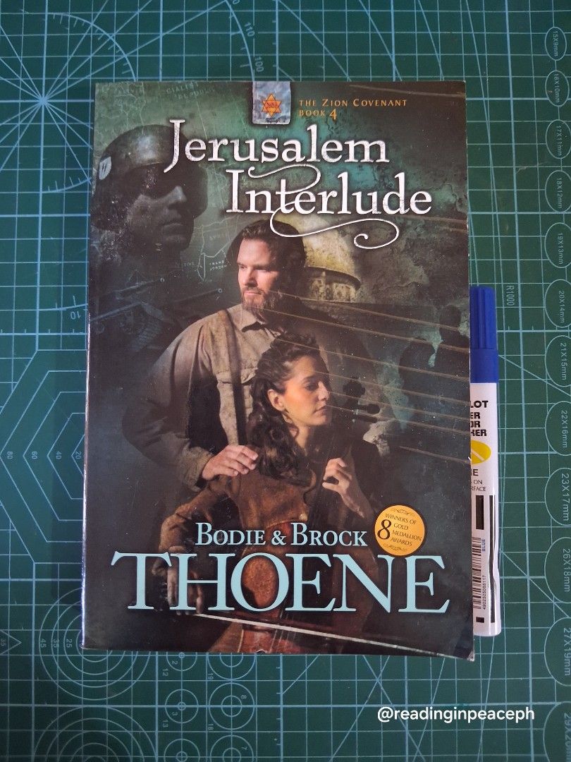 Jerusalem Interlude by Bodie & Brock Thoene (Category: Storybooks) located in Cavite. Submitted by readinginpeace (Listing ID 1444200153, Image 2). Description: - Title: Jerusalem Interlude - Authors: Bodie & Brock Thoene - Series: The Zion Covenant - Genre: Historical Fiction, Adventure - Theme: The land of promise - Perfect for fans of historical fiction and adventure stories. In excellent condition. Like new.