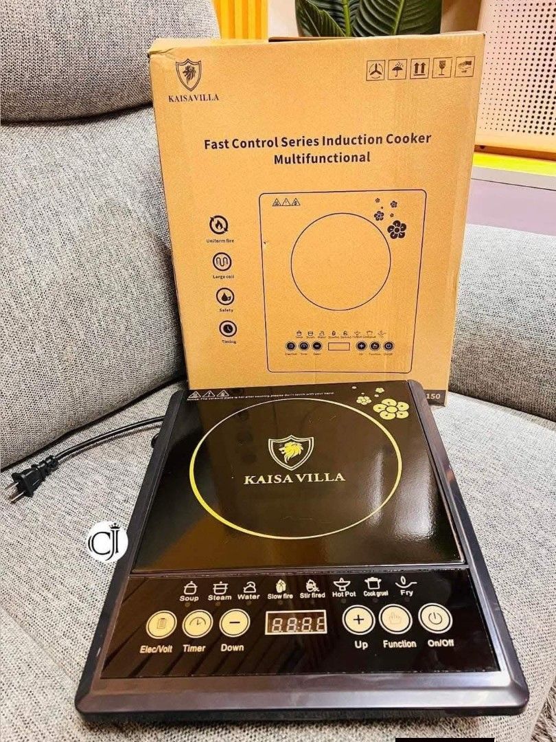 Kaisa Villa Fast Control Series Multifunctional Induction Cooker (Category: Cookers) located in Manila. Submitted by espinosakimrhian (Listing ID 1444114315, Image 2). Description: - Kaisa Villa Induction Cooker - Fast Control Series - Multifunctional with settings for: Soup, Steam, Water, Stir-fry, Hot Pot, Cook, Fry - Digital display for timer and temperature - Easy-to-use controls - Perfect for preparing quick meals.