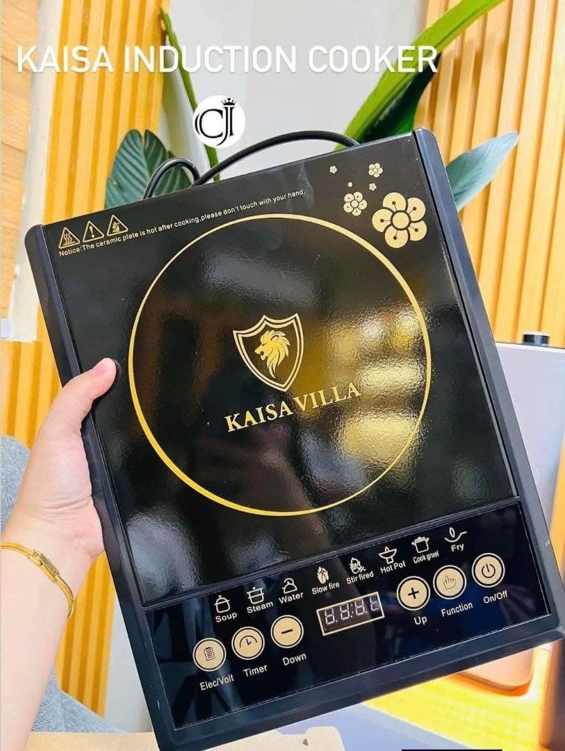 Kaisa Villa Fast Control Series Multifunctional Induction Cooker (Category: Cookers) located in Manila. Submitted by espinosakimrhian (Listing ID 1444114315, Image 3). Description: - Kaisa Villa Induction Cooker - Fast Control Series - Multifunctional with settings for: Soup, Steam, Water, Stir-fry, Hot Pot, Cook, Fry - Digital display for timer and temperature - Easy-to-use controls - Perfect for preparing quick meals.