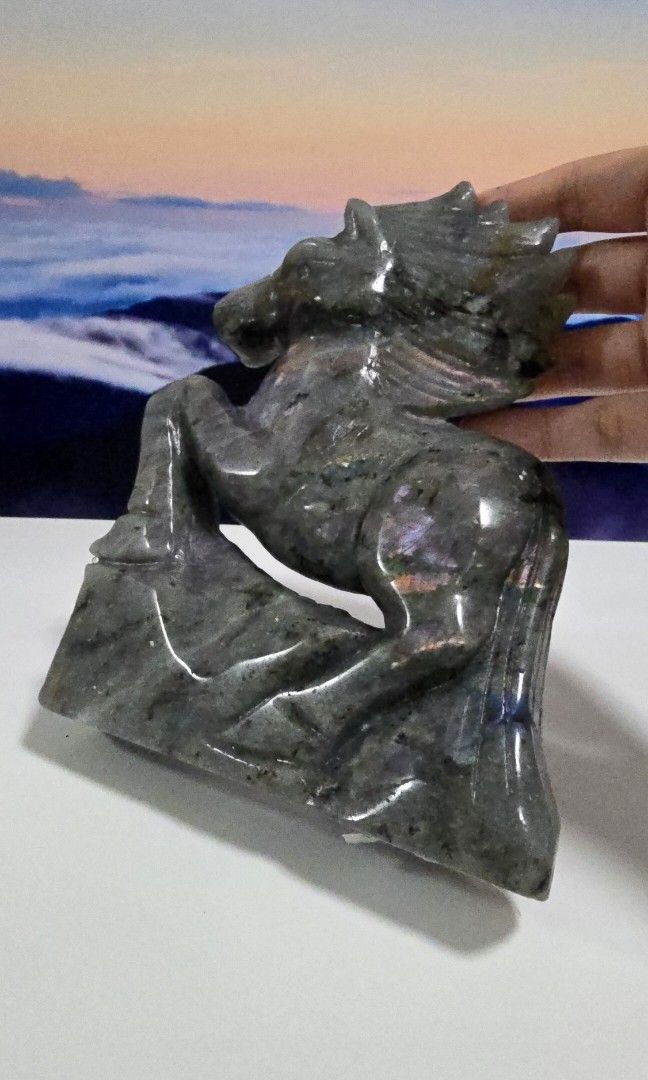 Labradorite Horse (Category: Precious Stones) located in Taguig. Submitted by c_rivera (Listing ID 1444140919, Image 2). Description: 858g with nice orange and blue sheen. Buyer shoulders shipping. Item Loc: taguig RFS: Raising Funds Price is Negotiable for Same Day to Settle Items..
