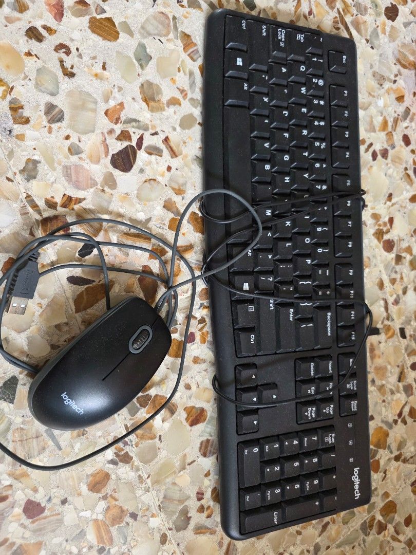 Logitech Wired Keyboard and Mouse Combo483845776711372800