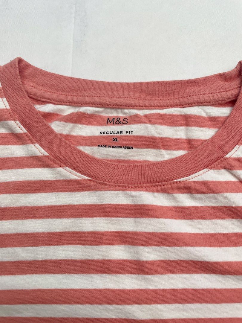 Marks And Spencer Pink Striped Shirt (Category: Shirts) located in Makati City. Submitted by pepperstoremerch (Listing ID 1437894492, Image 2). Description: 30% Off Sale Originally 200 Marks And Spencer Pink Striped Shirt Top Size XL Cotton Preloved, good condition Please see pictures D0052 R200.