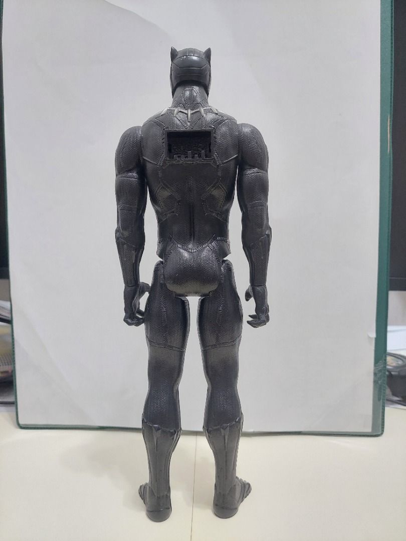 Marvel Avengers Black Panther Action Figure (Category: Figurines & Statues) located in San Juan City. Submitted by linlgoldfish (Listing ID 1444263398, Image 2). Description: Black Panther Marvel Avengers Hasbro • Hasbro • Authentic • Bought at Toy Kingdom • Preloved . Good condition • 11.5 inches • What you see is what you get • RFS: declutter.