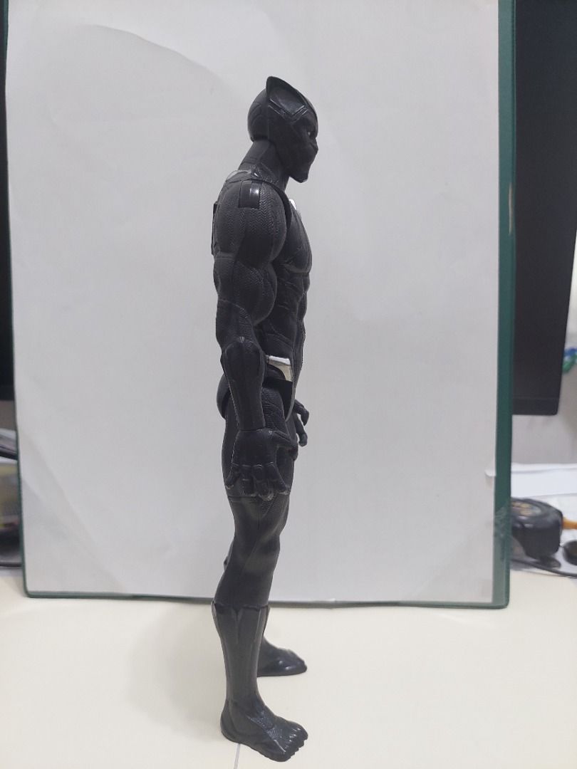 Marvel Avengers Black Panther Action Figure (Category: Figurines & Statues) located in San Juan City. Submitted by linlgoldfish (Listing ID 1444263398, Image 3). Description: Black Panther Marvel Avengers Hasbro • Hasbro • Authentic • Bought at Toy Kingdom • Preloved . Good condition • 11.5 inches • What you see is what you get • RFS: declutter.