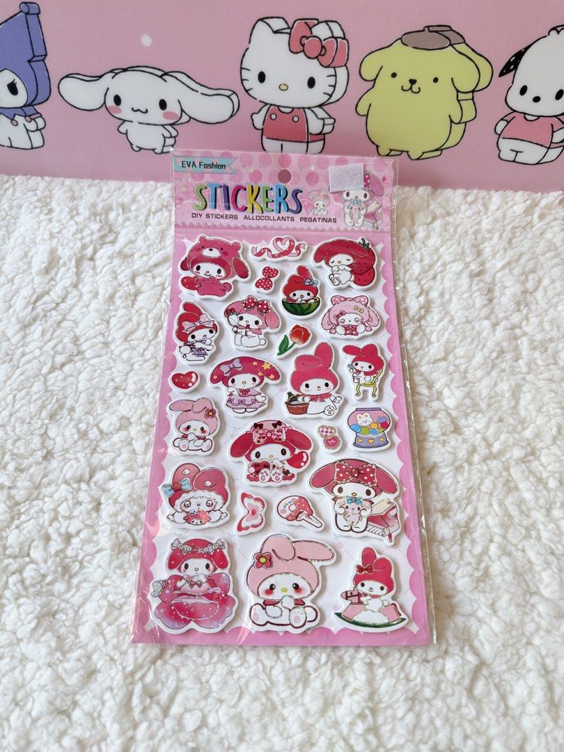 My Melody embossed stickers (Category: Character Goods) located in Bacoor. Submitted by the.trinket.nook (Listing ID 1444178358, Image 1). Description: My Melody Stationery 🎀 Visit our FB page: “The Trinket Nook” for more sanrio and character items! 💌 loc: Cavite, Philippines 💌 mod: j&t or sdd via lalamove 💌 mop: gcash or bank.