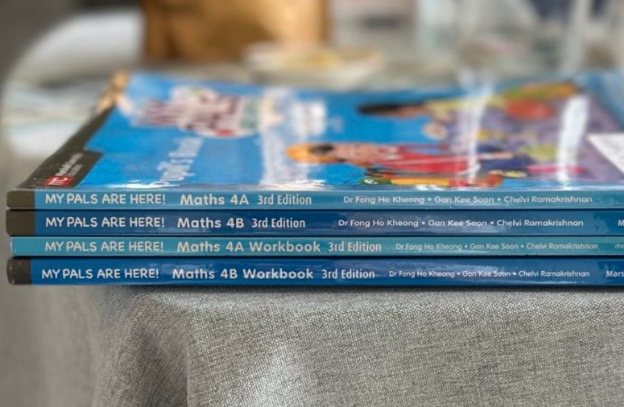 My Pals Are Here! Maths 4A & 4B 3rd Edition Textbooks & Workbooks (Category: Textbooks) located in Quezon City. Submitted by declutter1990 (Listing ID 1444171034, Image 1). Description: - My Pals Are Here! Maths Primary 4 set - Includes Textbooks 4A and 4B - Includes corresponding Workbooks - All are 3rd Edition - Ideal for students following this curriculum 200 each for textbook 150 each for workbook .