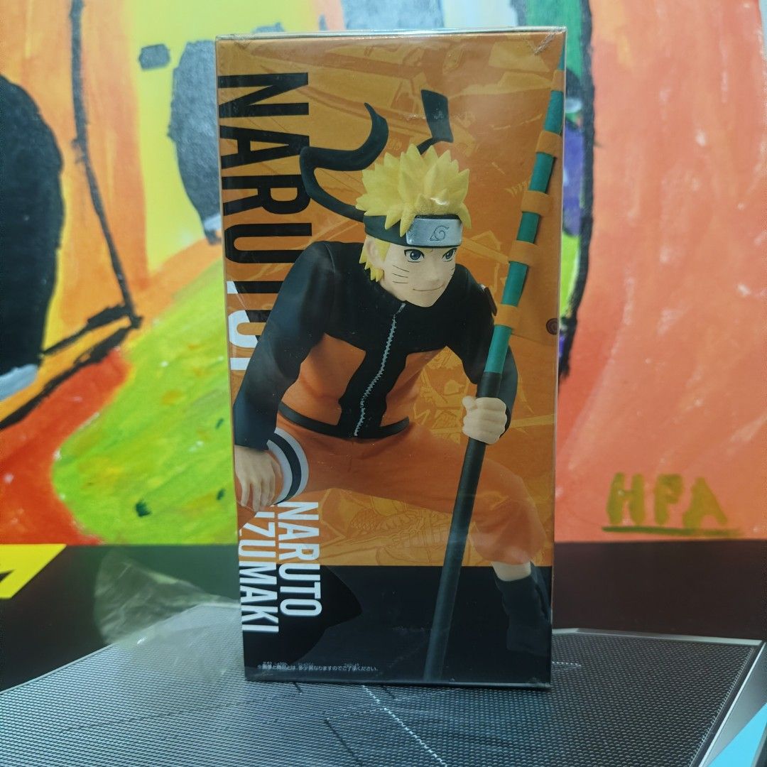Naruto Uzumaki NARUTOP99 Figure by Bandai Namco Banpresto (Category: Figurines & Statues) located in Quezon City. Submitted by patric1218 (Listing ID 1444280602, Image 2). Description: - NARUTOP99 Naruto Uzumaki Figure - Brand: Bandai Namco Banpresto - Classic Naruto outfit with flag - Brand new, box sealed - Ideal for Naruto fans and collectors.