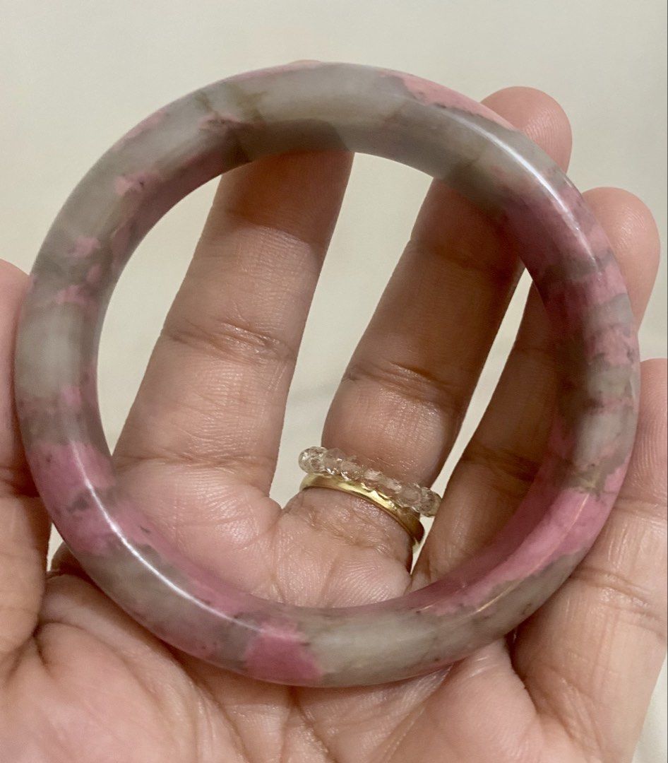 NATURAL RHONDONITE BANGLE SIZE 54-55 (Category: Bracelets) located in Las Pinas. Submitted by dnbshphb (Listing ID 1444234171, Image 3). Description: Natural Rhondonite Bangle Size 54-55 Brandnew No COD.