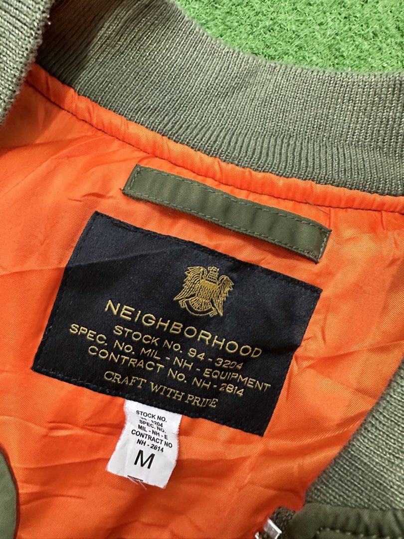 Neighborhood MA-1 Bomber Style Flight Jacket (Category: Coats, Jackets and Outerwear) located in San Fernando. Submitted by jazzclosetest2018 (Listing ID 1444126858, Image 3). Description: My Location: San Fernando, Pampanga📍 Payment 1st Transaction! Neighborhood MA-1 Bomber Style Flight Jacket Size: Medium (Made In Japan🇯🇵) L26" * W21.5" Excellent Condition Legit/Authentic ₱ 1999.00 + SF.