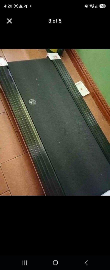 New Life Treadmill - White and Black (Category: Cardio & Fitness Machines) located in Manila. Submitted by ezehzzyboy (Listing ID 1444258504, Image 3). Description: - Brand new Life treadmill - Sleek white frame with black running belt - Compact design, ideal for home workouts - Fully functional and in great working condition - Ready for a new home!.