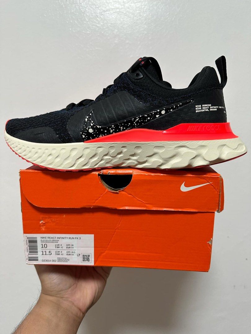 Nike React Infinity Run FK3 (Category: Sneakers) located in Muntinlupa City. Submitted by prei_g (Listing ID 1441043456, Image 1). Description: Please see photos for details.