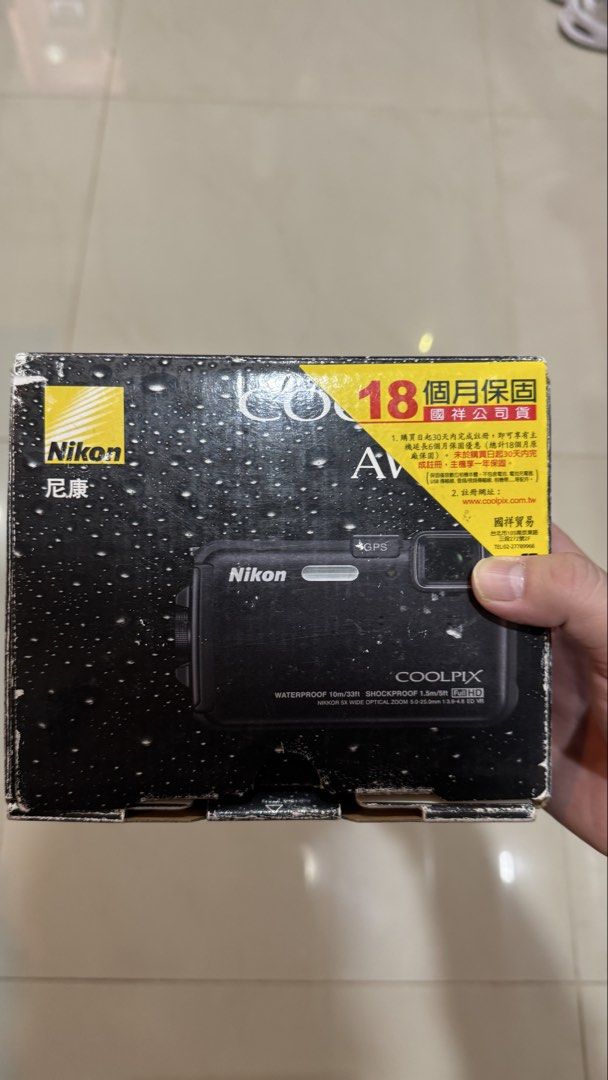 由 ill_mo (刊登 ID 1444118956，圖片 3) 提交，位於 台北市 (Taipei) 的 Nikon Coolpix AW100 數位相機 GPS CCD (類別：相機)，說明：Nikon Coolpix AW100 外觀狀態如圖 功能正常 附電池 一條連接線 原盒 賣5000 北市可面交 。