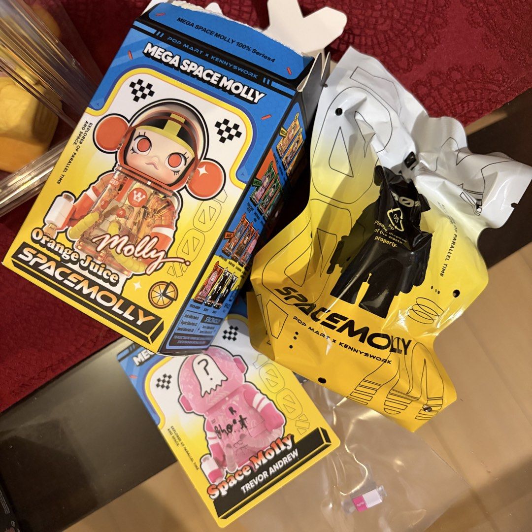 Popmart Mega Space Molly & Crybaby (Category: Designer & Blind Box Toys) located in Makati City. Submitted by tykheclothing (Listing ID 1444300782, Image 2). Description: 🔵 POPMART MEGA SPACE MOLLY TREVOR ANDREW - Opened box; sealed foil - RFS: Duplicate - SRP: 700 - SELLING FOR 600 ONLY - Pulled June 2026 🔵 POPMART CRYBABY CRYING TO THE MOON: THE MOON LOVER-MINI - Opened box; Unsealed foil - RFS: Duplicate - SRP: 350 - SELLING FOR 300 ONLY - P