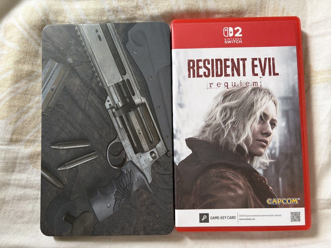 Resident Evil: Requiem Nintendo Switch Game (Category: Nintendo) located in Quezon City. Submitted by Asher0221 (Listing ID 1444296184, Image 1). Description: Resident Evil: Requiem for Nintendo Switch. Comes with the game case and a metal game case..