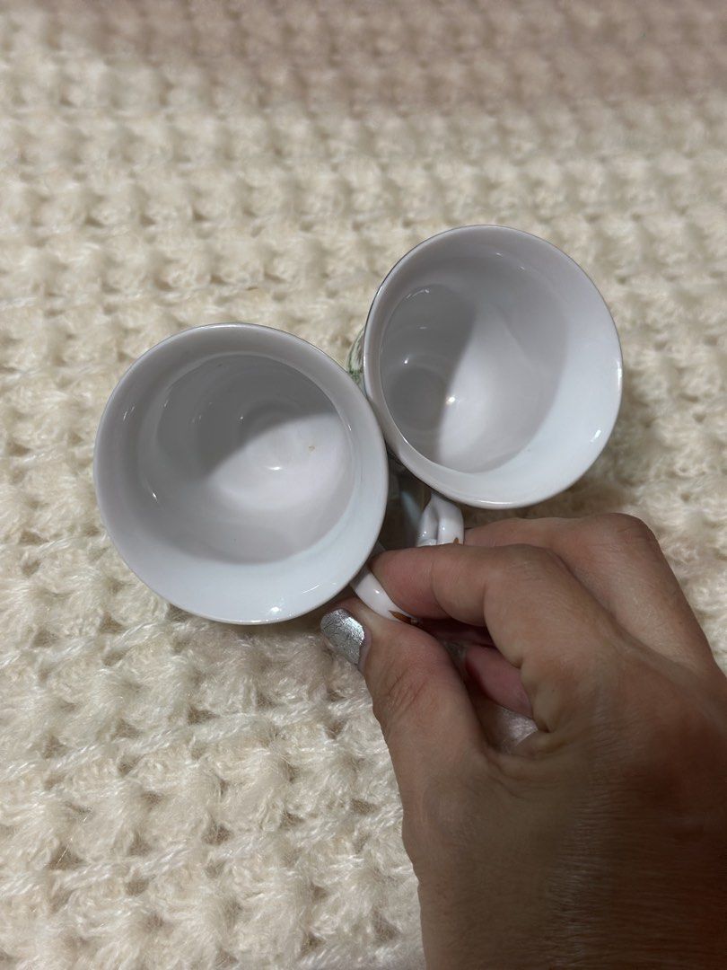 Rococo style espresso cup and saucer (Category: Coffee & Tea Tableware) located in Davao. Submitted by favoritepreloved (Listing ID 1444204225, Image 3). Description: 💜 Excellent / brand new condition.