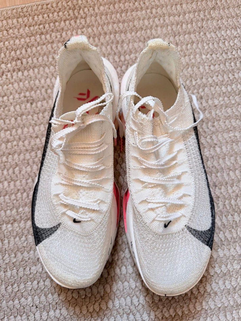 Running Shoes (Category: Other Sports Equipment and Supplies) located in Tacloban City. Submitted by rubiejean2517 (Listing ID 1444302716, Image 1). Description: ALL ORIGINAL NIKE ALPHAFLY 3 Road Running Shoes (used 3x during marathons) Size: 7.5 ₱2000 DEVIATE NITRO 3 Carbon Plated Running Shoes (used for marathons only like 3-4x I guess) Size: 8 ₱2000 NIKE Structure 25 Womens Road Running Shoes (use for daily run if raining) Size: 7.5 ₱1000 ON C