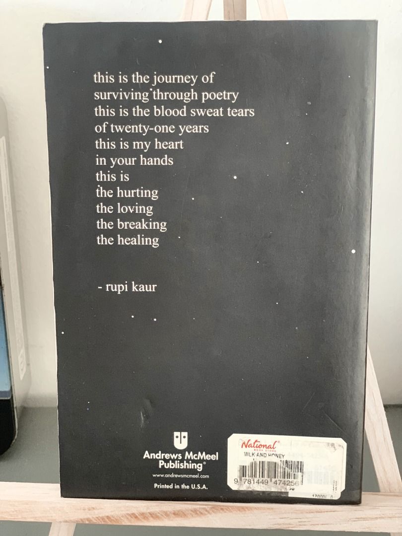 Rupi Kaur - Milk & Honey (Category: Storybooks) located in Cavite. Submitted by vscorner_29 (Listing ID 1444254901, Image 2). Description: -Authentic -Used, with signs of usage.