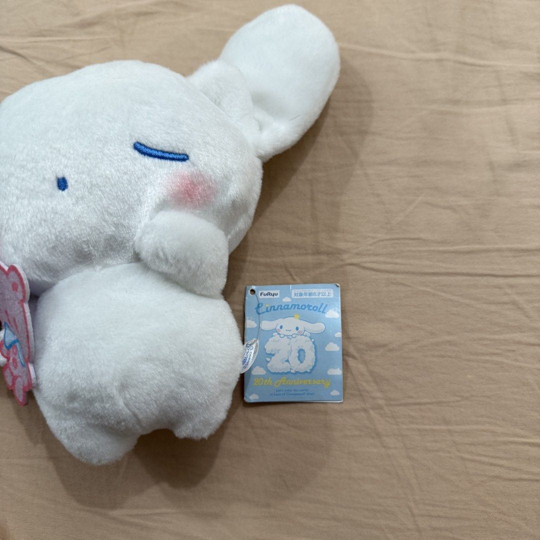Sanrio Cinnamoroll 20th Anniversary Plush (Category: Plushies & Soft Toys) located in Manila. Submitted by drewychewy (Listing ID 1444267426, Image 3). Description: - rfs: quitting - 20th anniv cinna plush! furyuu on tag dm me for more information 🍀 reminders: - gcash payment, j&t shipping - payment after invoice, offers should be sent by sure buyers only !! - shipping from olongapo and manila (will let u know where i'm shipping from) - last pri