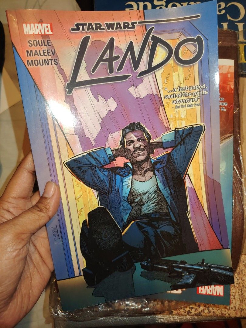 Star Wars Lando Marvel Comic Book (Category: Comics & Manga) located in Cainta. Submitted by badet0521 (Listing ID 1444171202, Image 1). Description: - Complete set of Star Wars: Lando comic books (Issues #1-5) - Written by Charles Soule - Art by Alex Maleev and Paul Mounts - Follows the adventures of Lando Calrissian - Great addition to any Star Wars collection.