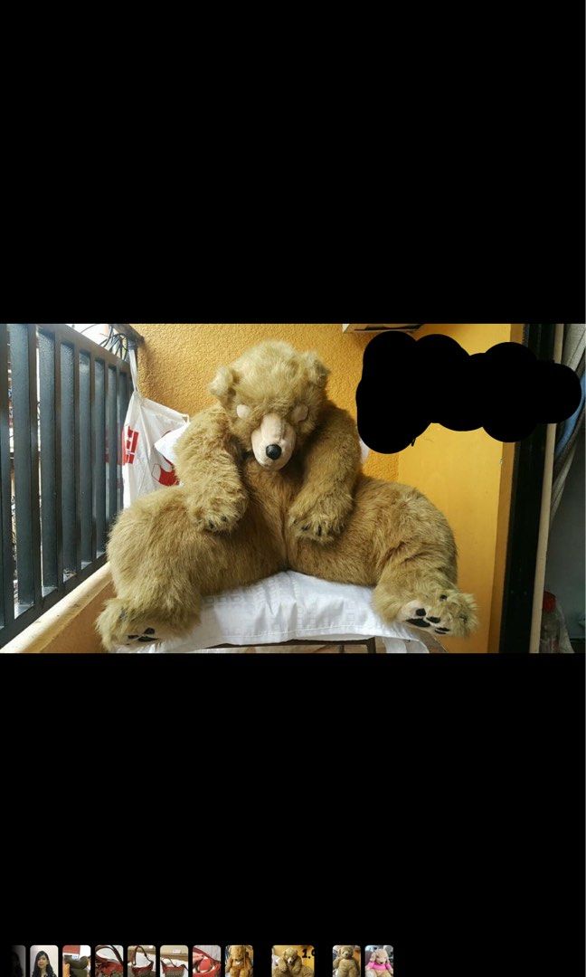 Teddy bear big size (Category: Plushies & Soft Toys) located in Valenzuela. Submitted by panchitasboutique (Listing ID 1444170384, Image 1). Description: From japan Need wash.