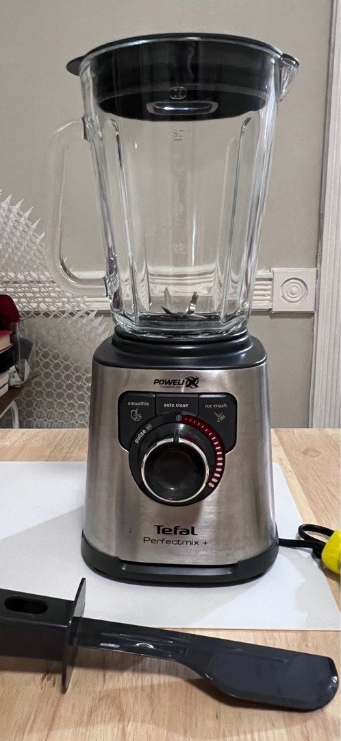 Tefal Perfect Mox + High Speed Blender (Category: Other Kitchen Appliances) located in Taguig. Submitted by studio26 (Listing ID 1444221075, Image 1). Description: PLEASE READ THE ENTIRE POST TO SEE ANSWERS TO COMMON QUESTIONS Tefal Perfect Mix + High Speed Blender Glass jar 2L Capacity No issues, used only a few times PAYMENT Cashless payment only. GCash or BPI. LOCATION Antipolo / Taguig DELIVERY To be arranged and shouldered by buyer..