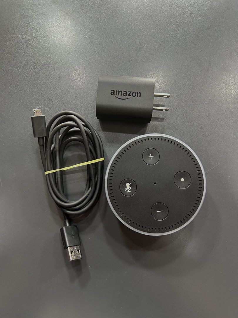 The Amazon Echo Dot (2nd Generation) (Category: Other Home Appliances) located in Valenzuela. Submitted by chashudon (Listing ID 1444267172, Image 1). Description: - Color: Black - Comes with the original cord and adaptor - Without box .