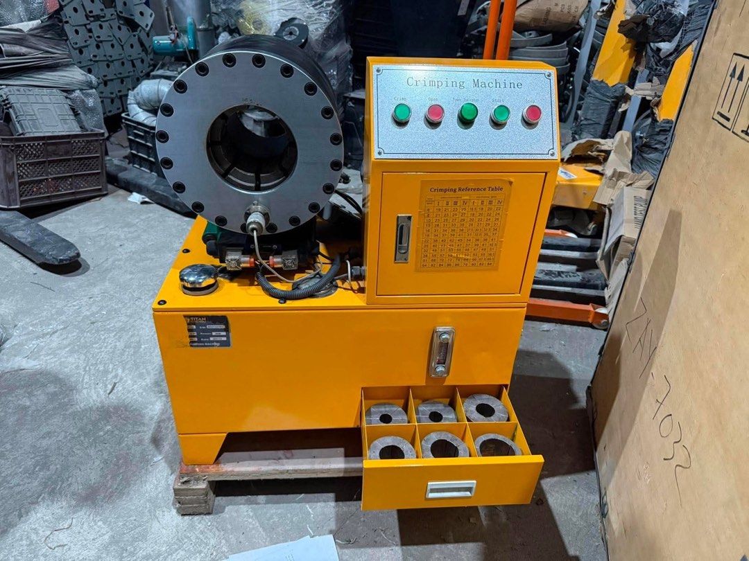 Titan Crimping Hose Machine (Category: Construction Tools & Equipment) located in Manila. Submitted by joeyroque09 (Listing ID 1444248523, Image 1). Description: Hose Crimping Machine 1/4”- 2”.