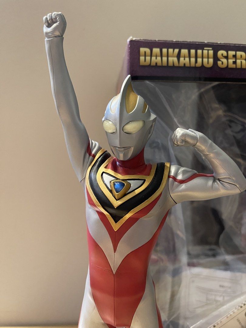 Ultraman Gaia X Plus LED Statue Toy Figure Nt Dyna Tiga (Category: Toy Figures) located in Singapore. Submitted by mthobbyshop (Listing ID 1444142090, Image 2). Description: • Selling as I have an additional copy • Brought back with me from Japan • Original Box & Manual • LED Light up function .