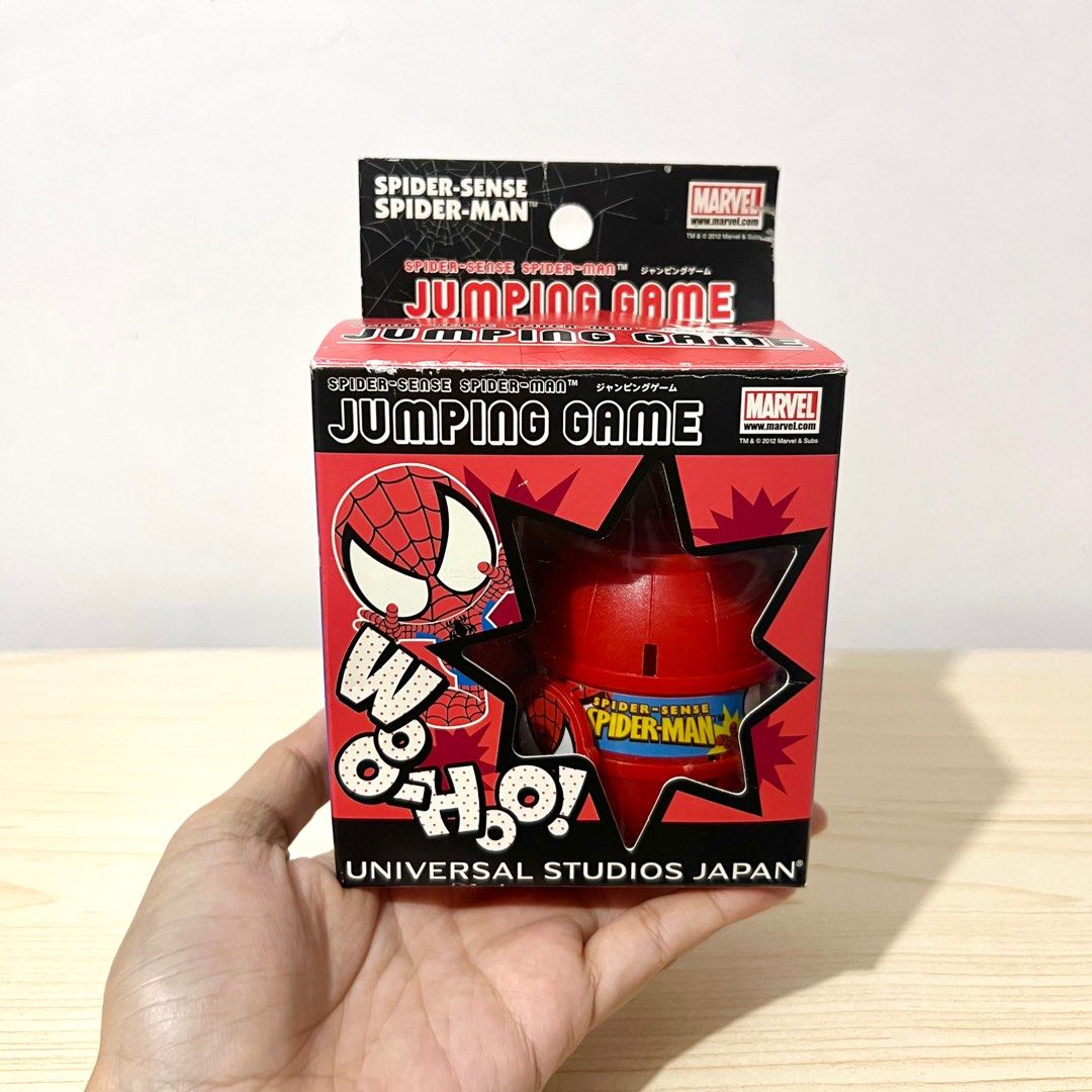 Universal Studios Japan Spider-Sense Spider-Man/Spiderman Jumping Game 7cm (dented box) - Php 250 (Category: Figurines & Statues) located in Davao. Submitted by pandorastoybox (Listing ID 1444263519, Image 3). Description: Universal Studios Japan Spider-Sense Spider-Man Jumping Game 7cm (dented box) - Php 250.