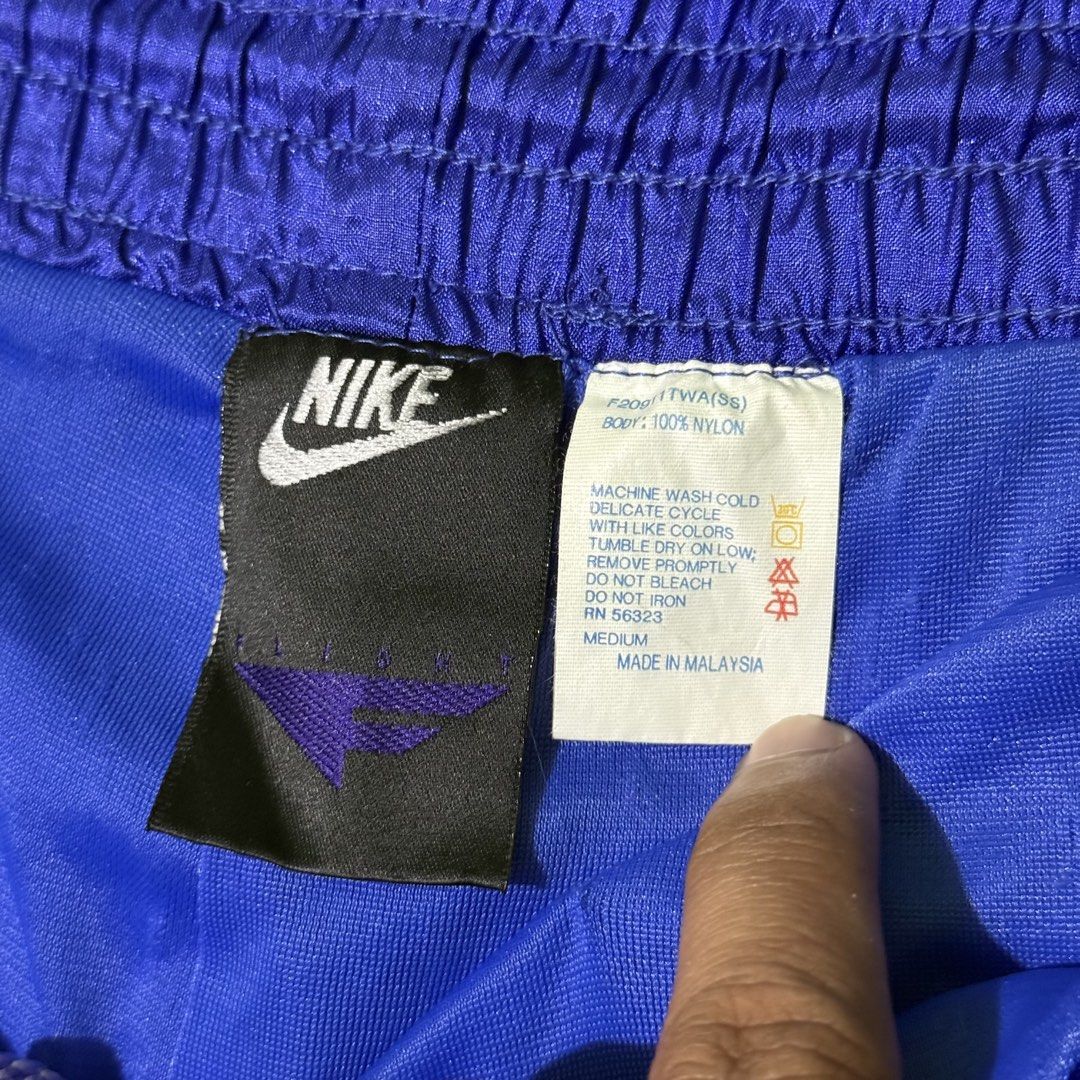 Vintage Nike Flight Nylon Shorts (Category: Shorts) located in Cavite. Submitted by gooditems.cavite (Listing ID 1444305295, Image 3). Description: 34-36w 18inches length Authentic vintage No flaws Excellent condition - Made in Malaysia - 100% Nylon material.