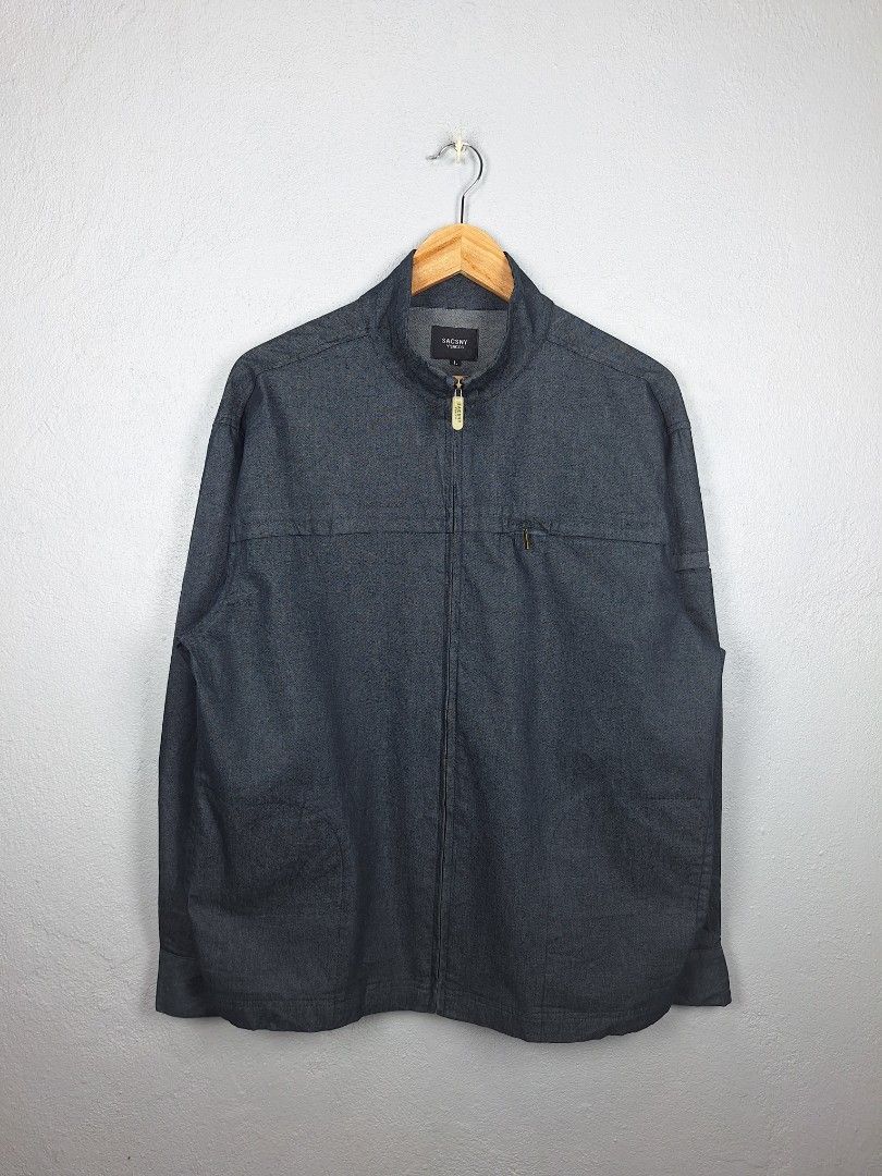 Vintage Yohji Yamamoto Jacket (Category: Coats, Jackets and Outerwear) located in Sibulan. Submitted by studioxano (Listing ID 1444208008, Image 1). Description: Ysacs Light denim jacket by (YOHJI YAMAMOTO) -P2,000 + SF Size L Length 28 / Width 23 Excellent condition 10/10 color rate no issue Loc: Dumaguete city .